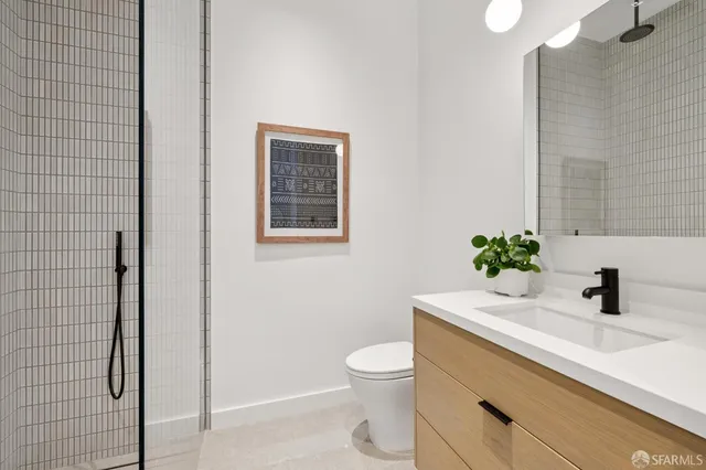 a view of a building with a street