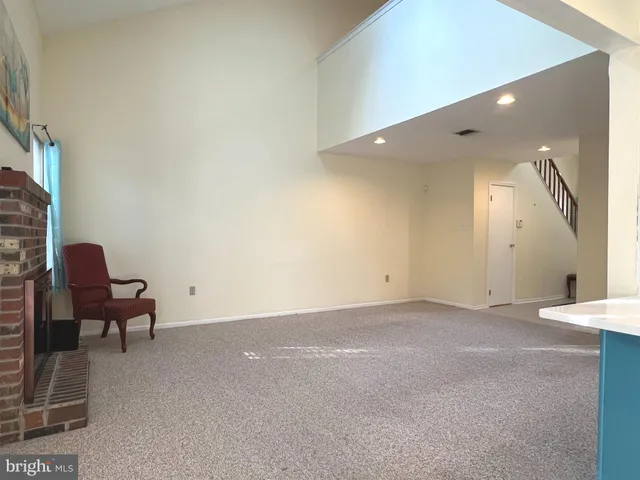 a view of work space with windows