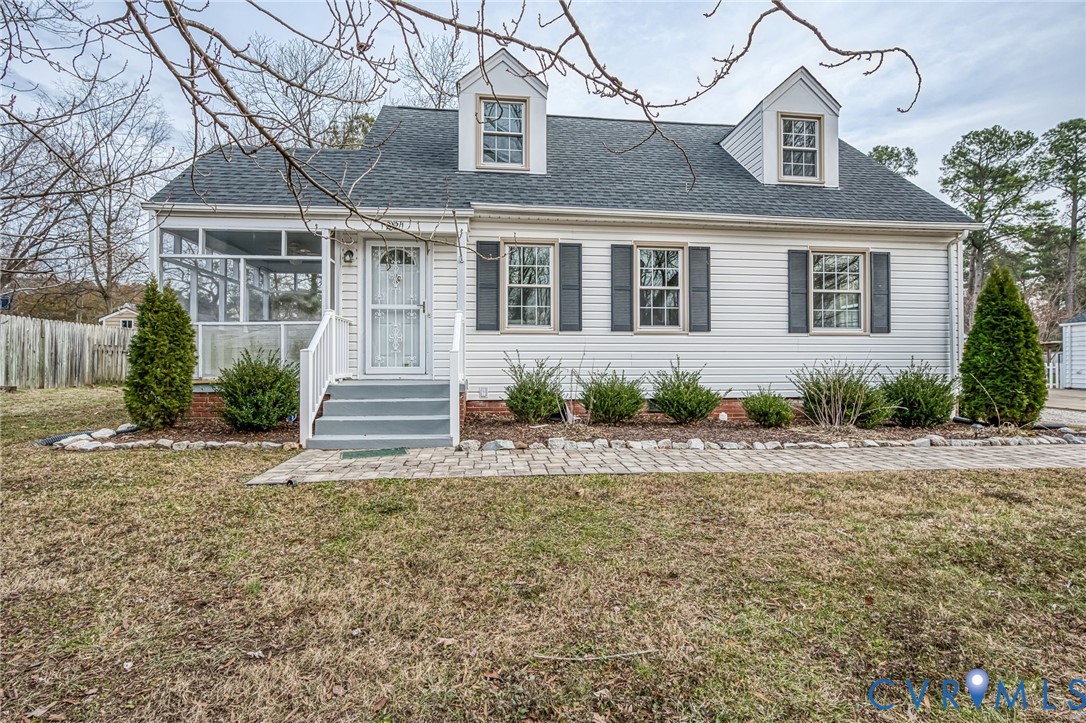 1221 Santa Anna Road Henrico, VA 23229 - Photo 2 of 26 Cape cod house with a shingled roof and a screened