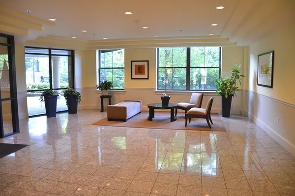 a outdoor space with a potted plant