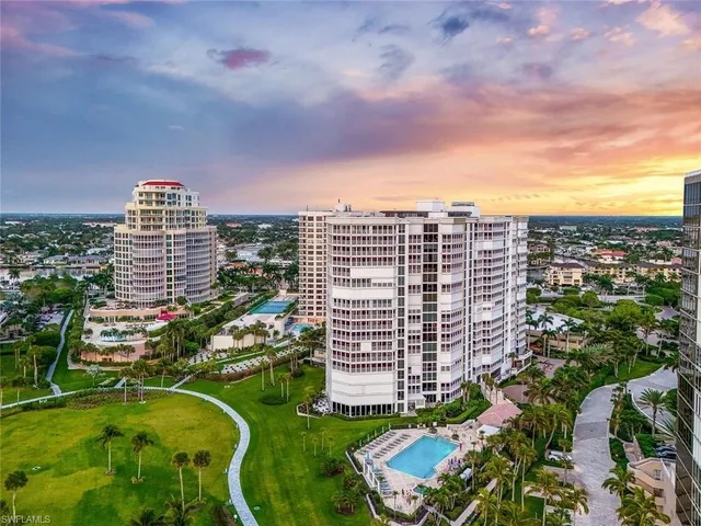 a view of a city with tall buildings
