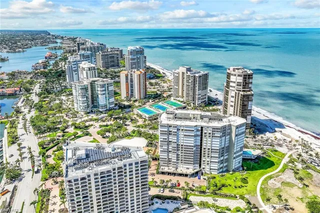 a view of city with ocean