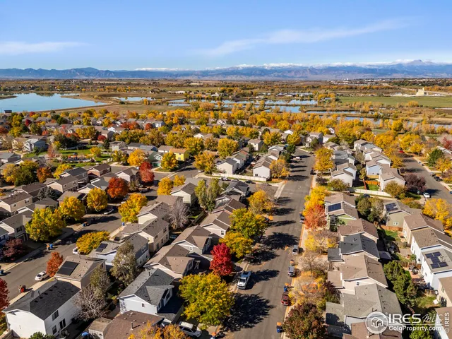 an aerial view of residential building with outdoor space