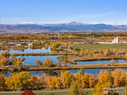 a view of a lake with a mountain