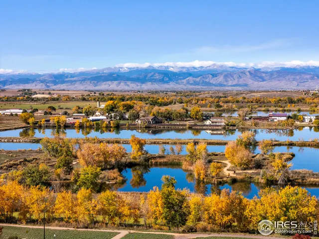 a view of a lake with a mountain