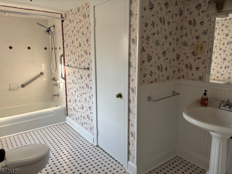 43 Old Turnpike Road Oldwick, NJ 08858 - Photo 18 of 18 a bathroom with a sink a toilet and shower