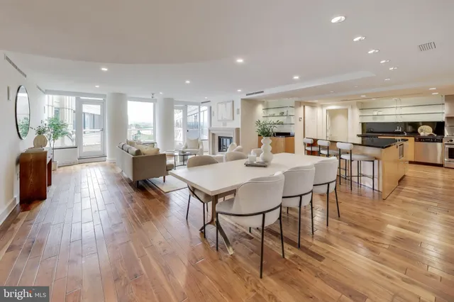 a kitchen with a stove and a refrigerator