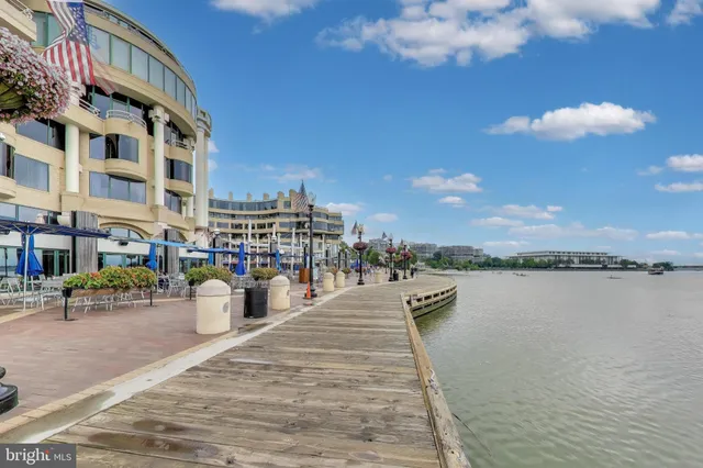 a view of a building with a street