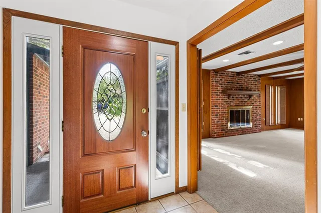 a view of a door house with a outdoor space