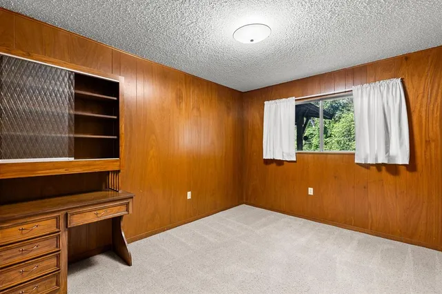 an empty room and window