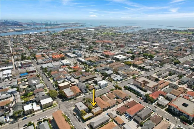 an aerial view of multiple house