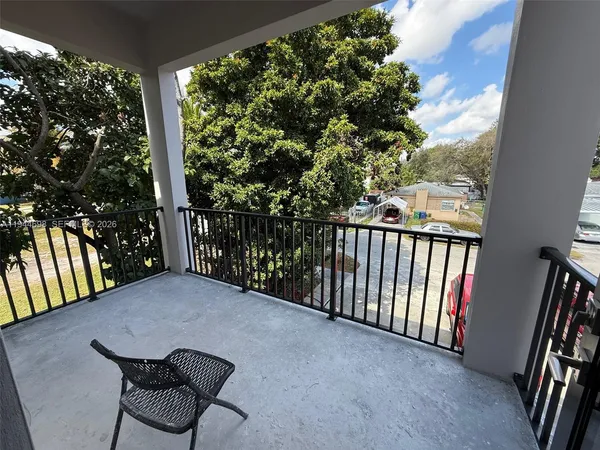 a view of a porch