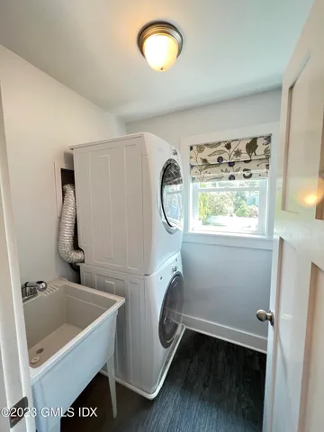 a bathroom with a sink and a tub