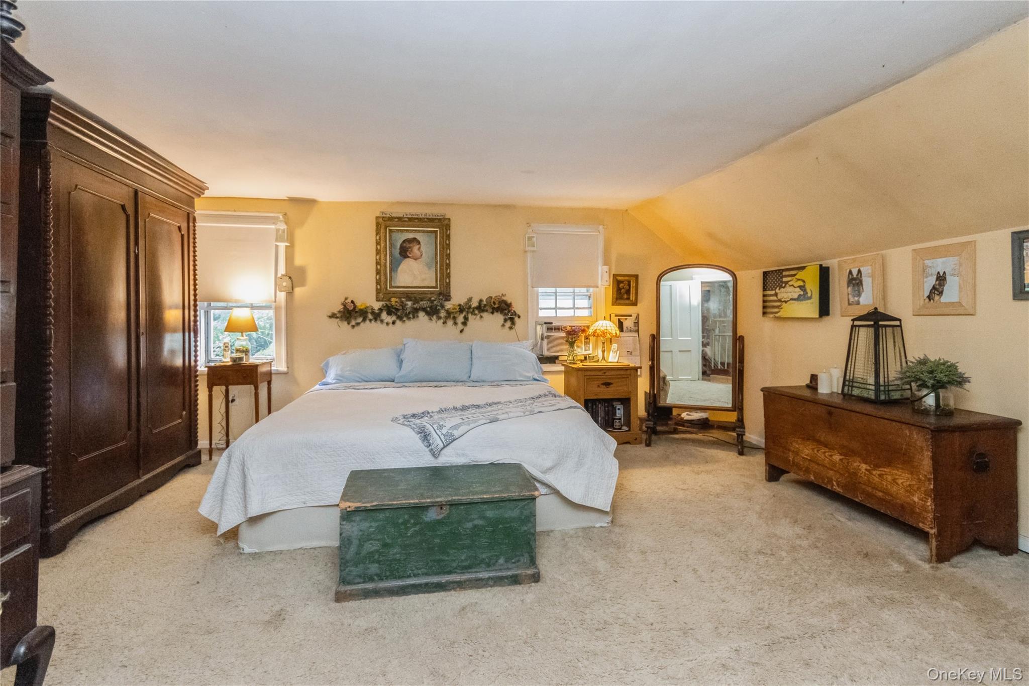 93 Widmer Road Wappingers Falls, NY 12590 - Photo 29 of 45 Original Primary Bedroom with Carpeting over Wide Board Flrs, WIC