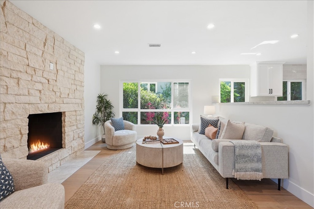 4611 Vanderhill Road Torrance, CA 90505 - Photo 8 of 42 Digitally altered fireplace photo