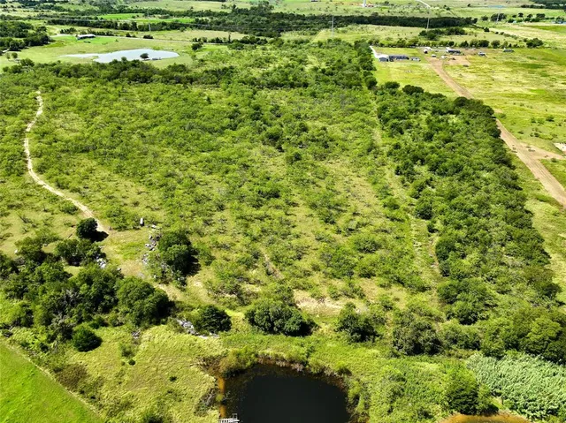 a view of a garden with a building