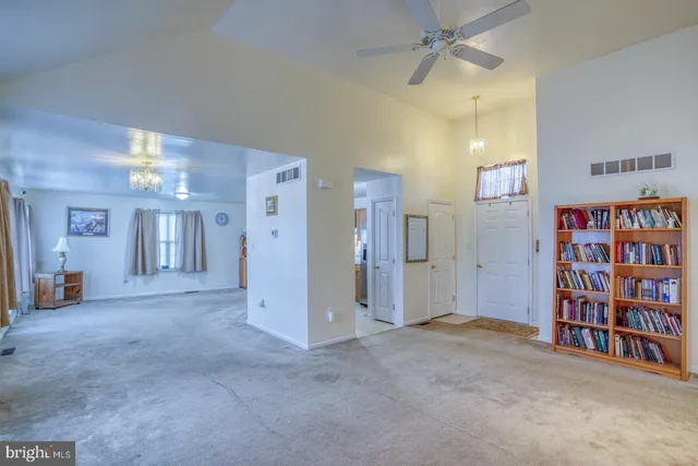 a view of an empty room