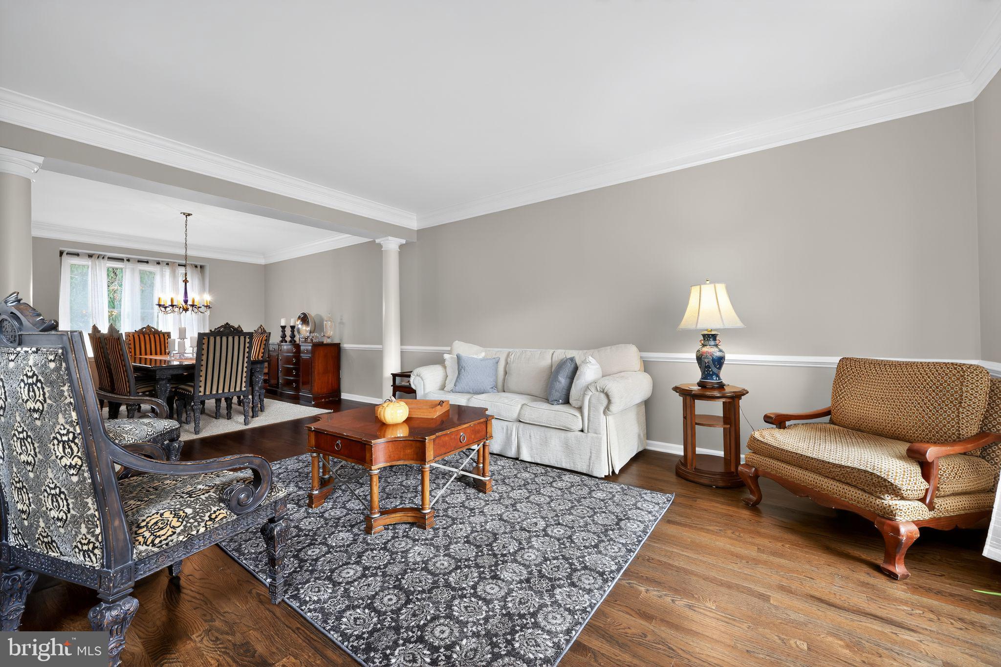 39 Bramley Road Moorestown, NJ 08057 - Photo 4 of 28 a living room with furniture and wooden floor