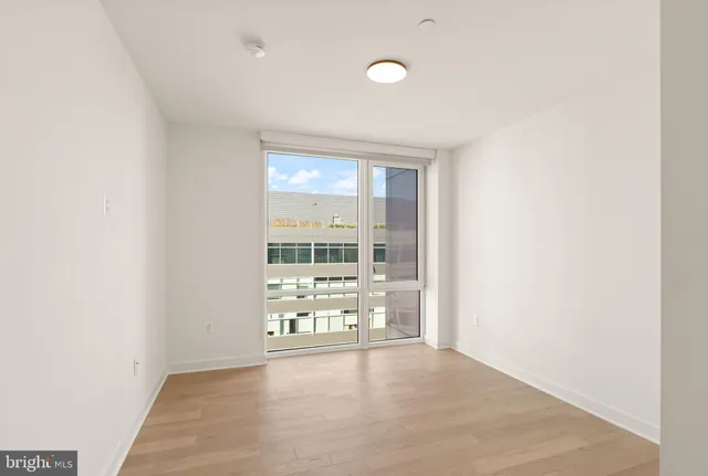 an empty room with window