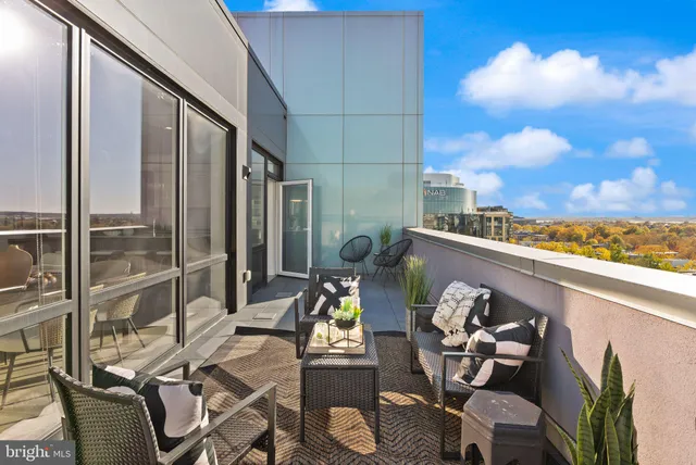 a view of balcony and patio