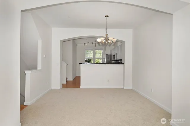 a view of a room with window