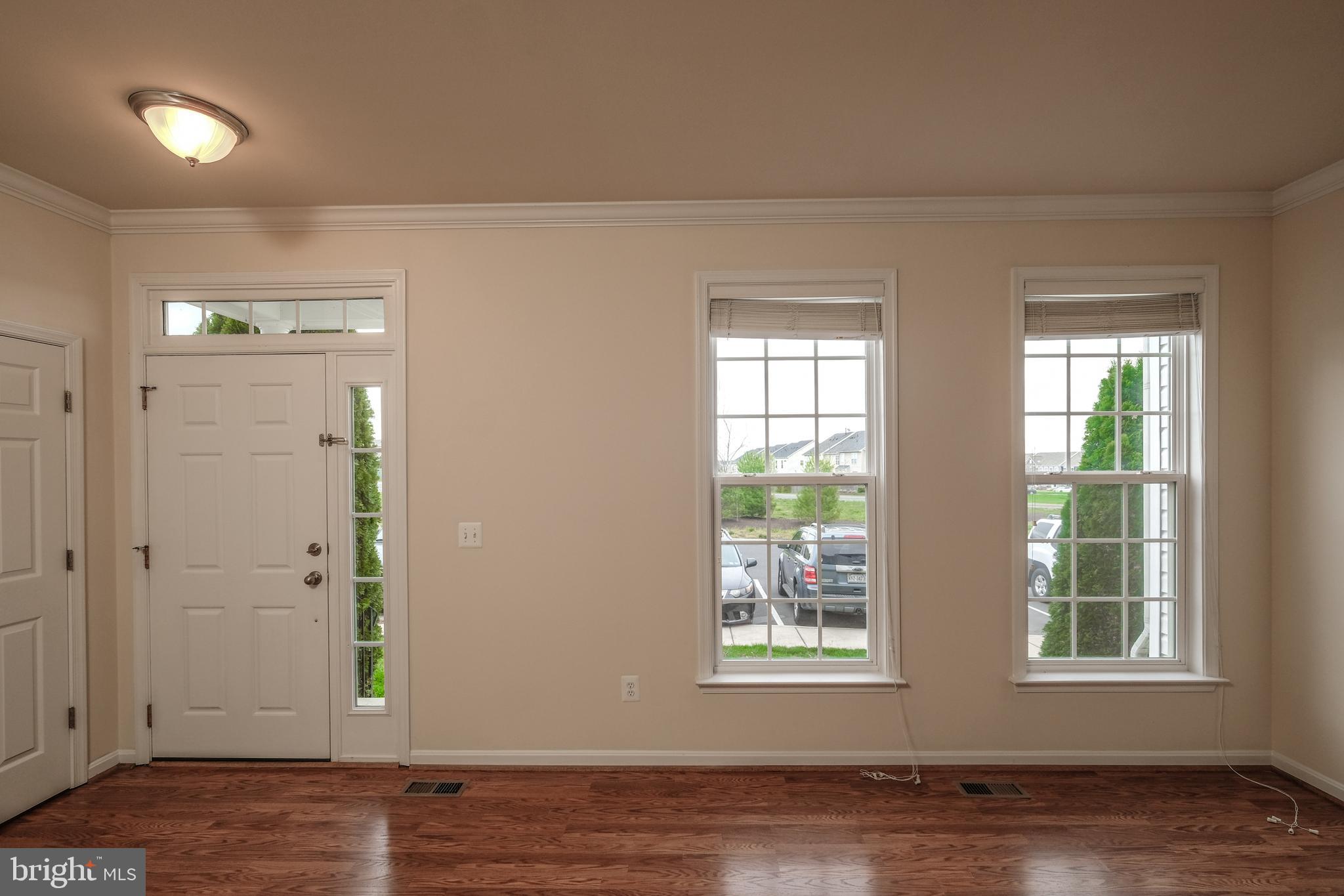Welcoming entry with powder room!