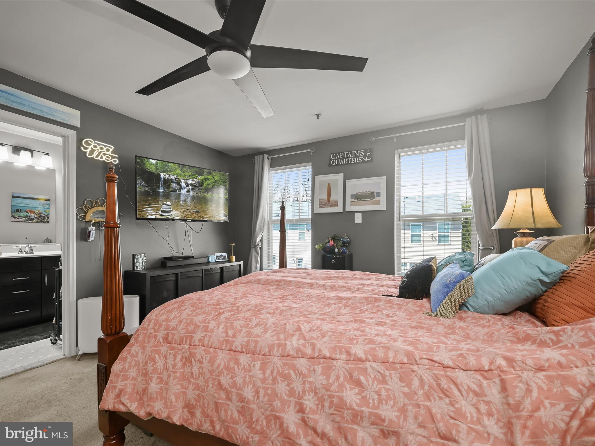 1117 Red Hawk Way Severn, MD 21144 - Photo 29 of 39 a bedroom with a bed and a dresser with the outer view