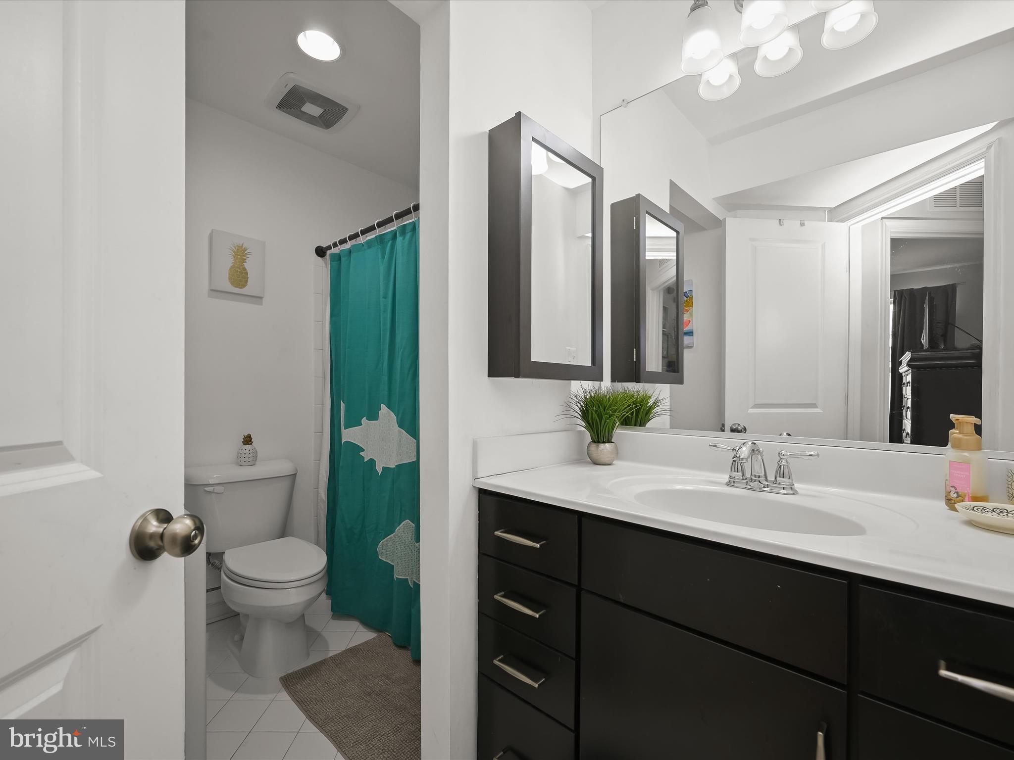 1117 Red Hawk Way Severn, MD 21144 - Photo 37 of 39 a bathroom with a double vanity sink toilet and a mirror
