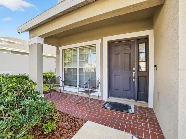 a view of front door
