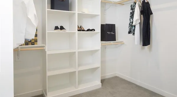 a room with closet