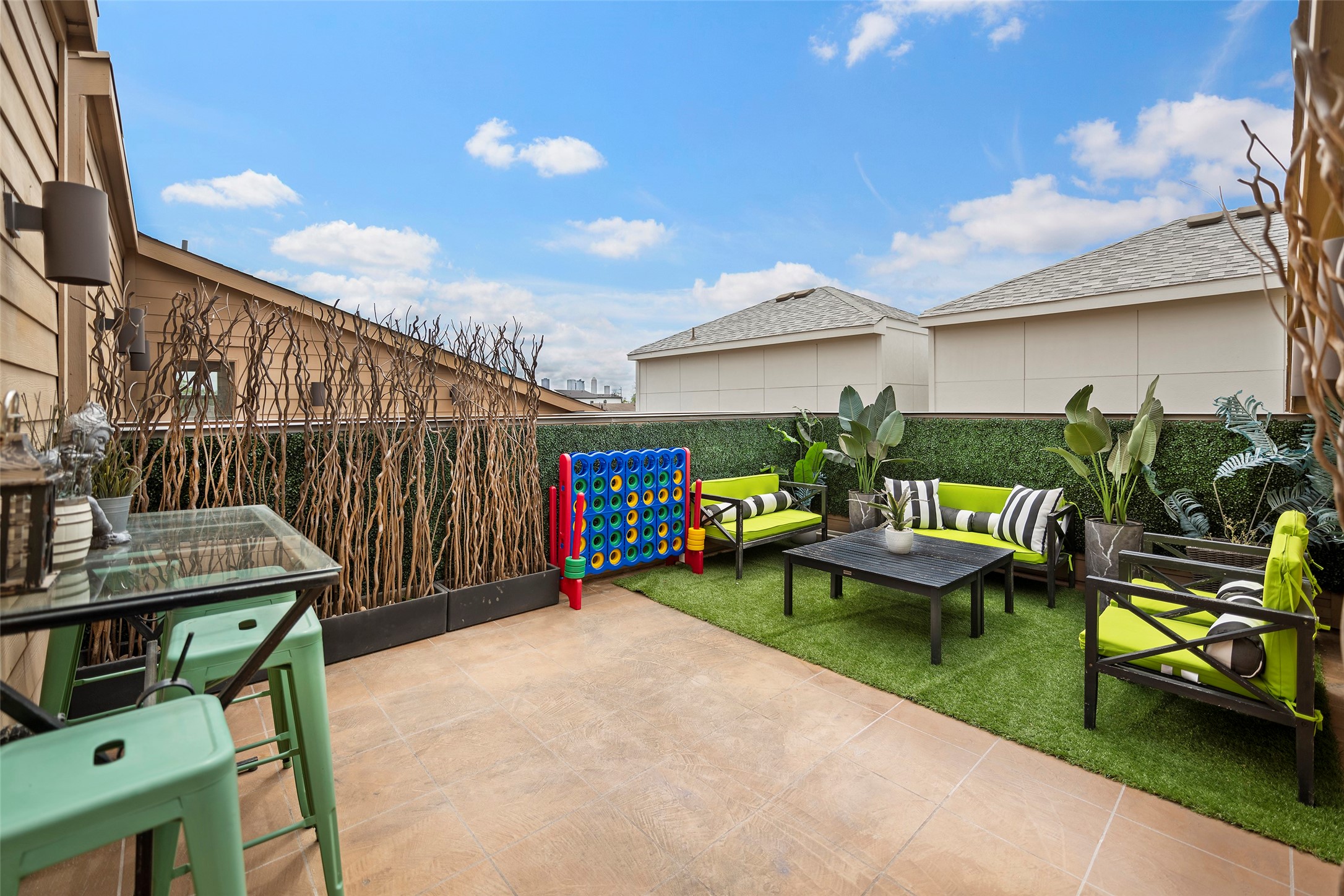 4413 Eli Street Houston, TX 77007 - Photo 43 of 47 a backyard of a house with table and chairs