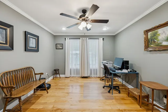 a view of a back yard of the house