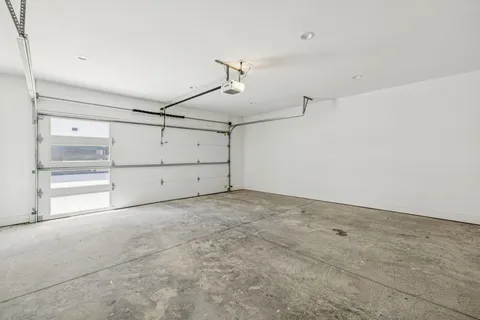 a view of a garage
