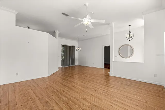 wooden floor in an empty room