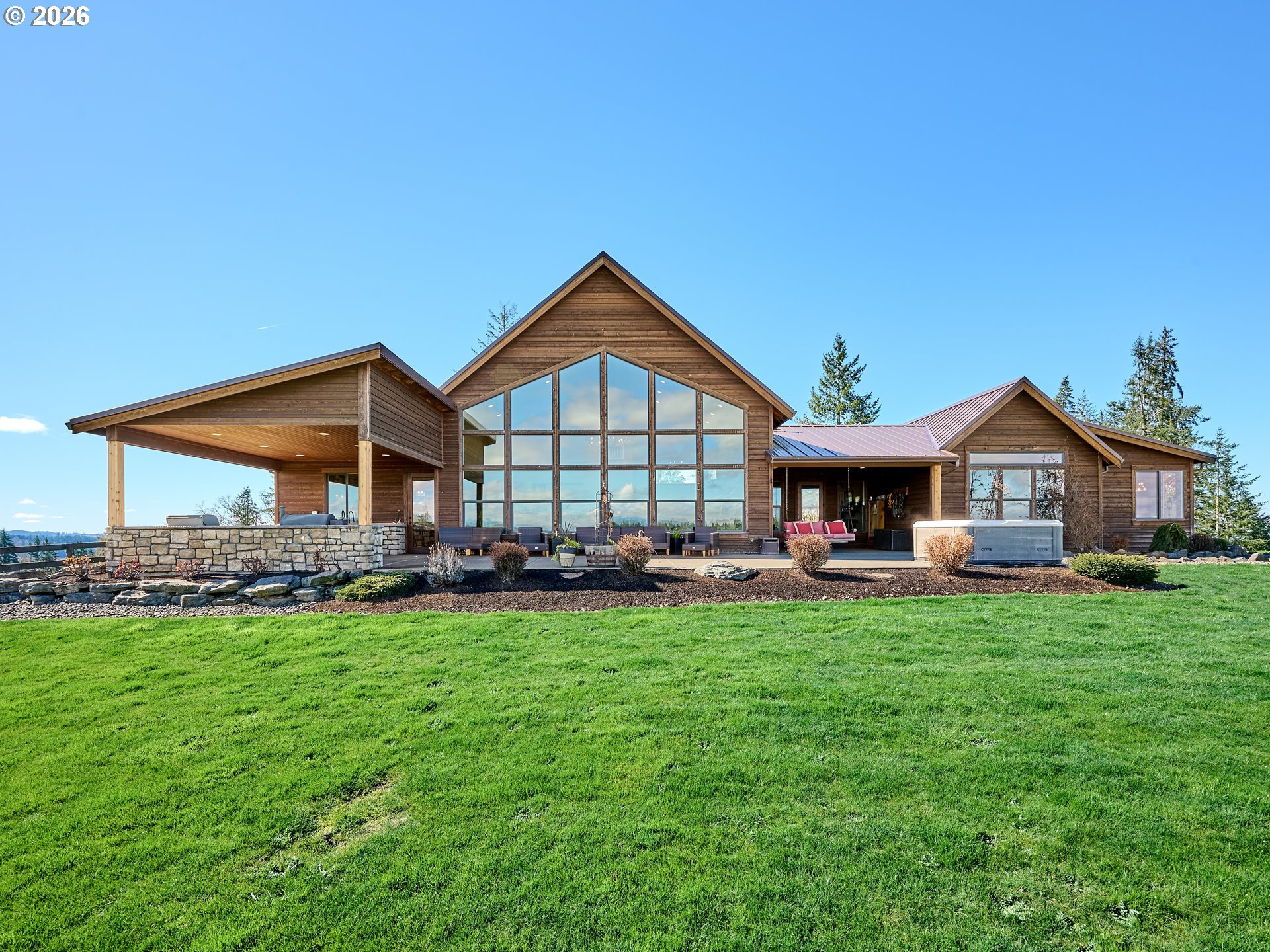 38252 South Blair Road Molalla, OR 97038 - Photo 24 of 47 a front view of a house with a garden
