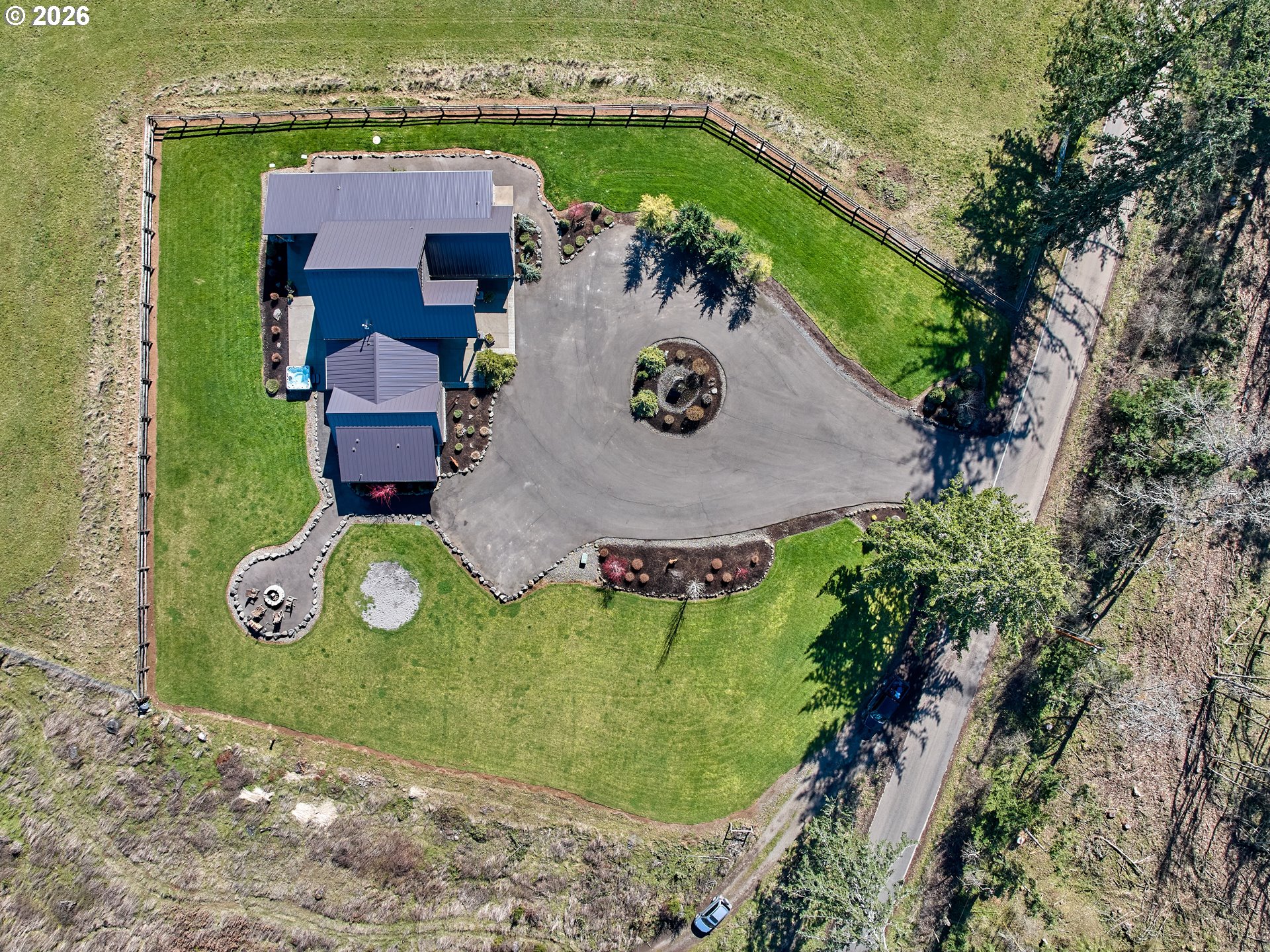 38252 South Blair Road Molalla, OR 97038 - Photo 43 of 47 an aerial view of a house with outdoor space