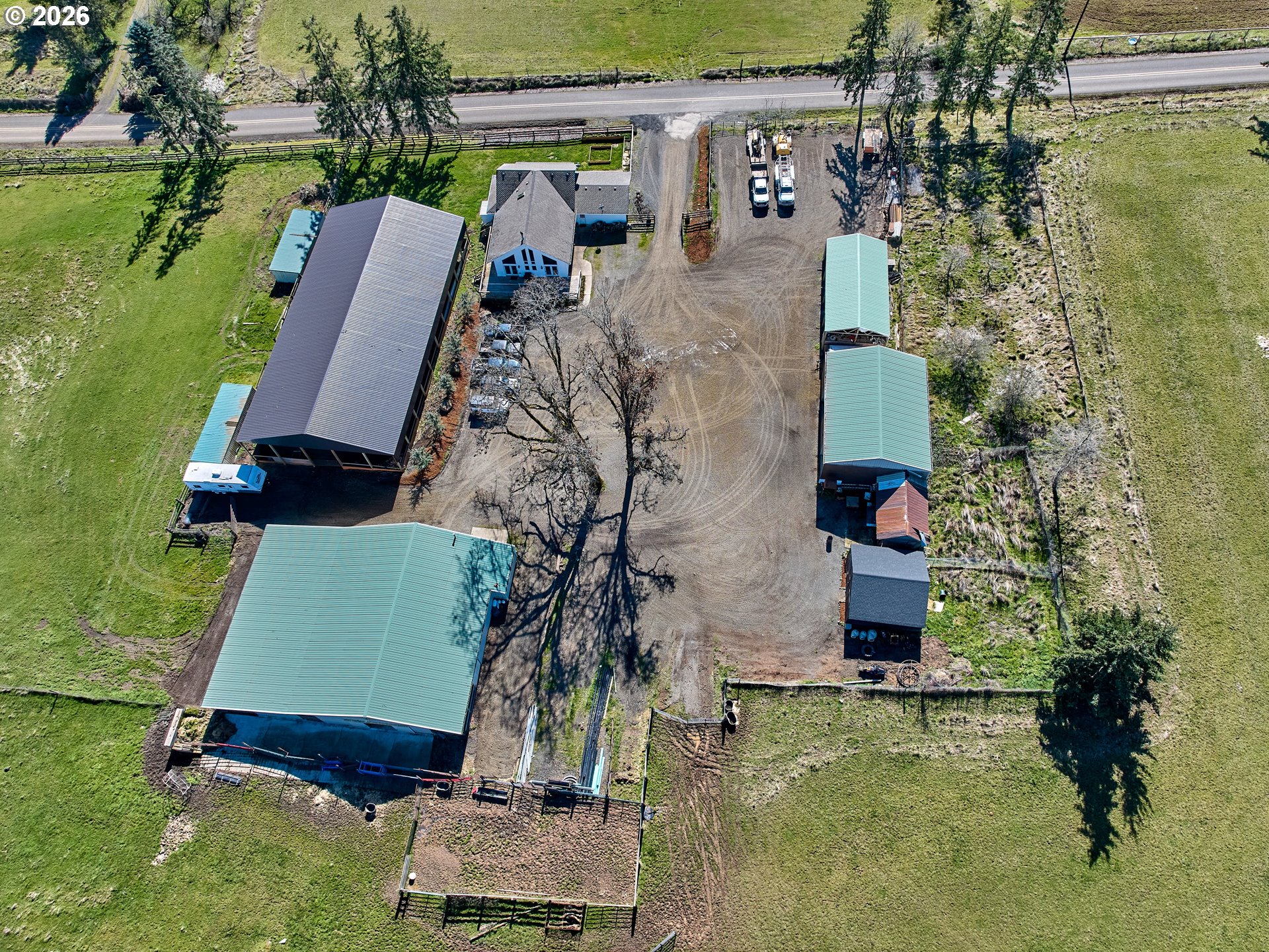 38252 South Blair Road Molalla, OR 97038 - Photo 44 of 47 a aerial view of a house with a yard
