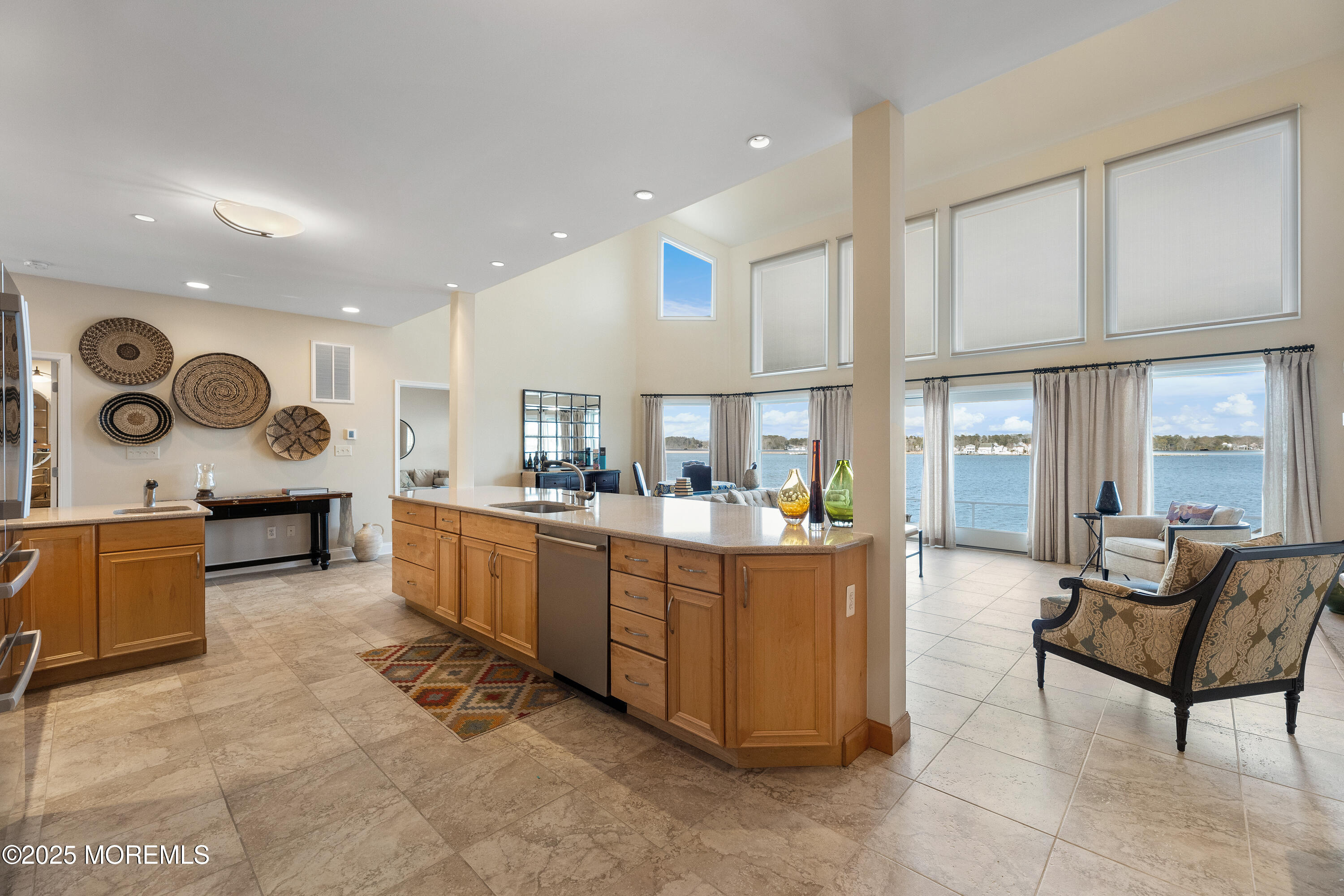 53 Edwards Road Brick, NJ 08723 - Photo 21 of 78 a large kitchen with stainless steel appliances kitchen island granite countertop a stove and a sink