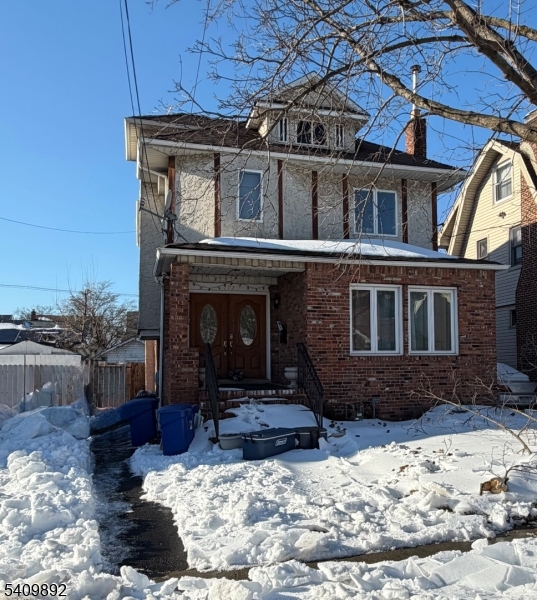 a front view of a house