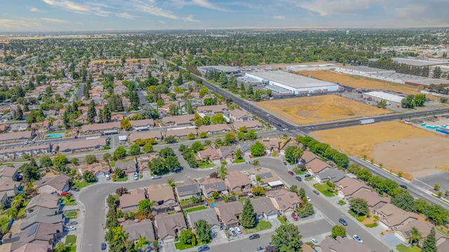 an aerial view of a city