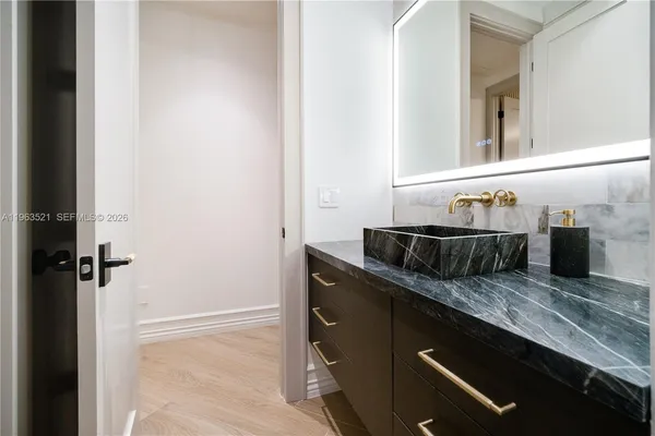 a house view with a garden space