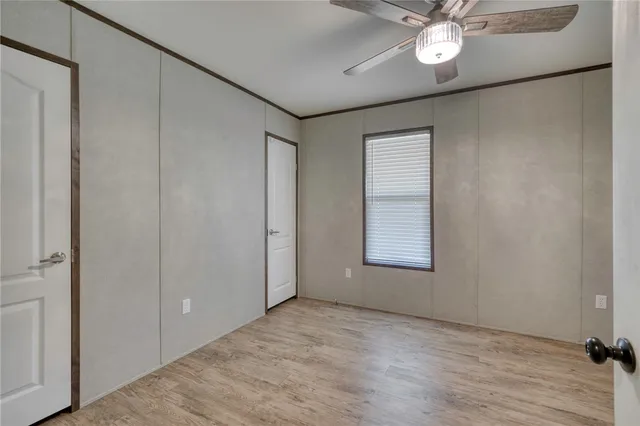 a view of a glass door