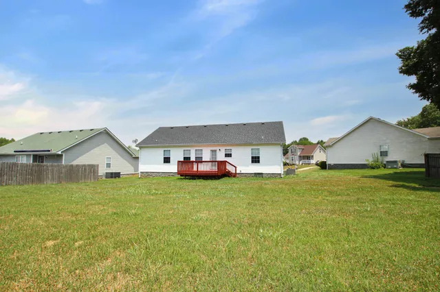 a house view with a garden space