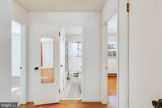a view of a bathroom with a shower