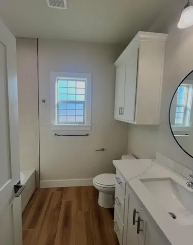 a bathroom with a sink and a toilet