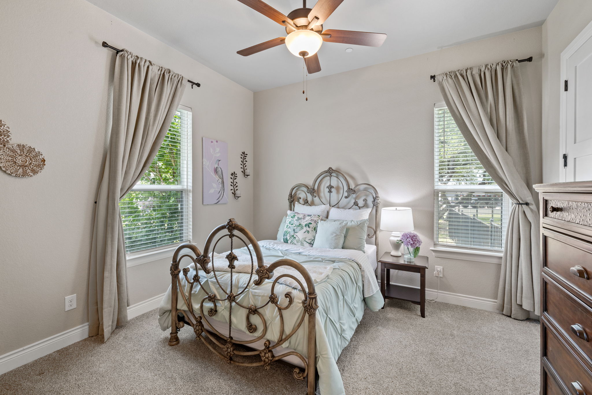 104 Lower Cedar Cove Georgetown, TX 78633 - Photo 20 of 37 a bedroom with furniture and a window