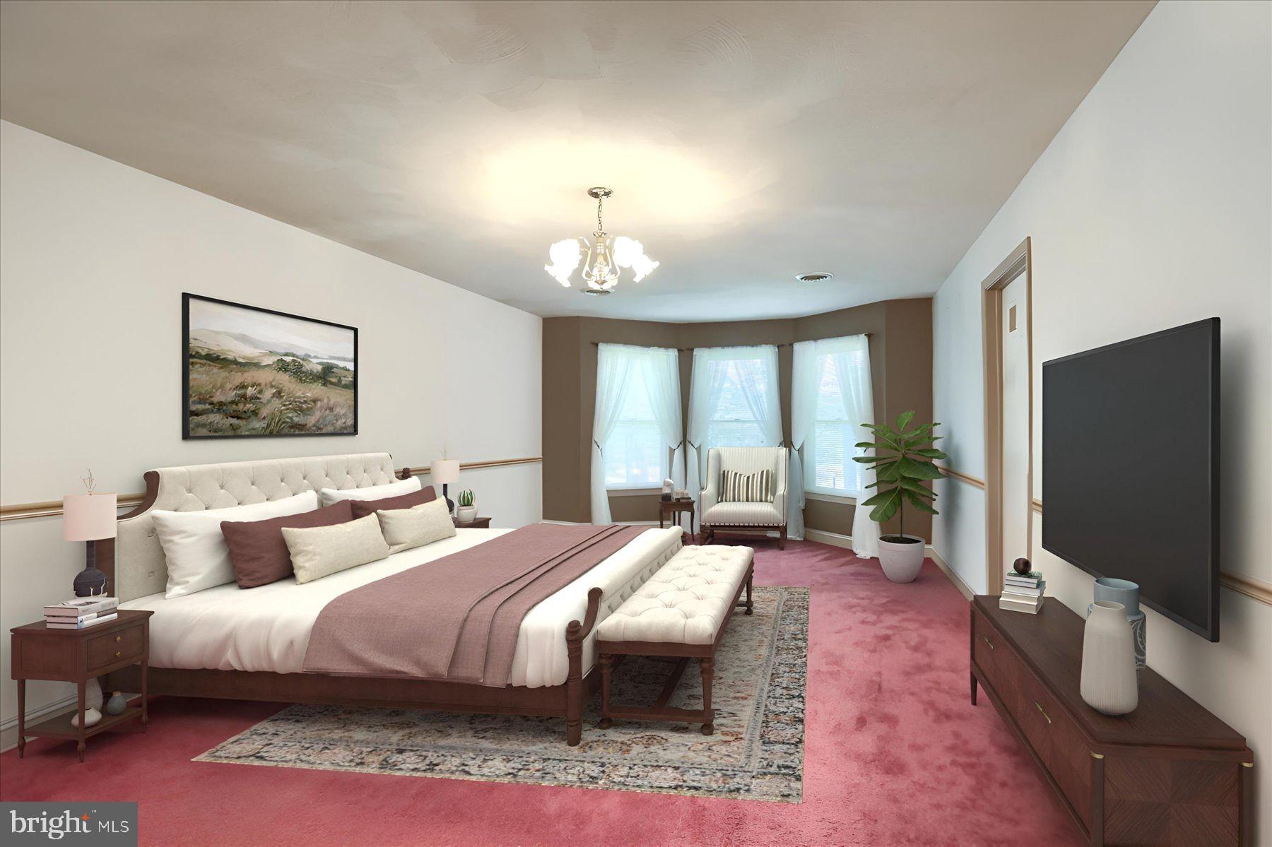 3315 Colebrook Road Elizabethtown, PA 17022 - Photo 27 of 41 Primary Bedroom w/ Sitting area abd Bay wi-ndow