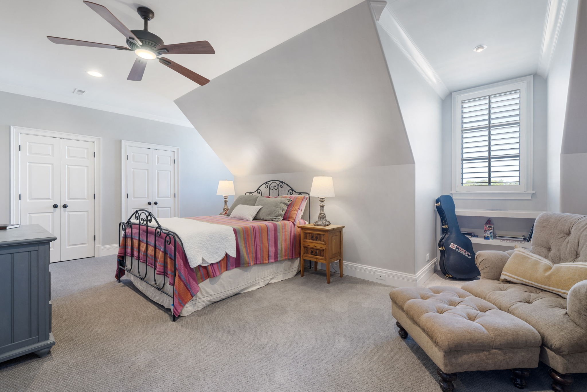 4219 Two Rivers Lane Franklin, TN 37069 - Photo 45 of 69 a spacious bedroom with a bed and a chandelier