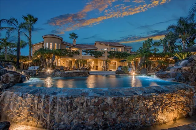 a view of a swimming pool with outdoor space