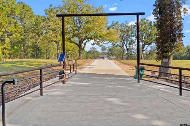 a view of a yard with an outdoor space